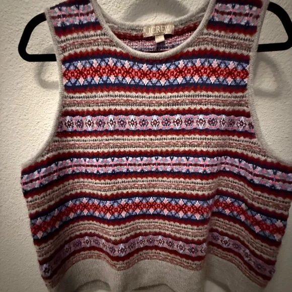 J. Crew Women's Fair Isle Sweater Vest - Picture 3 of 7